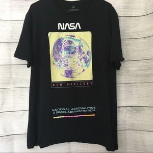 NASA New Horizons Unisex Tee Black Size XL